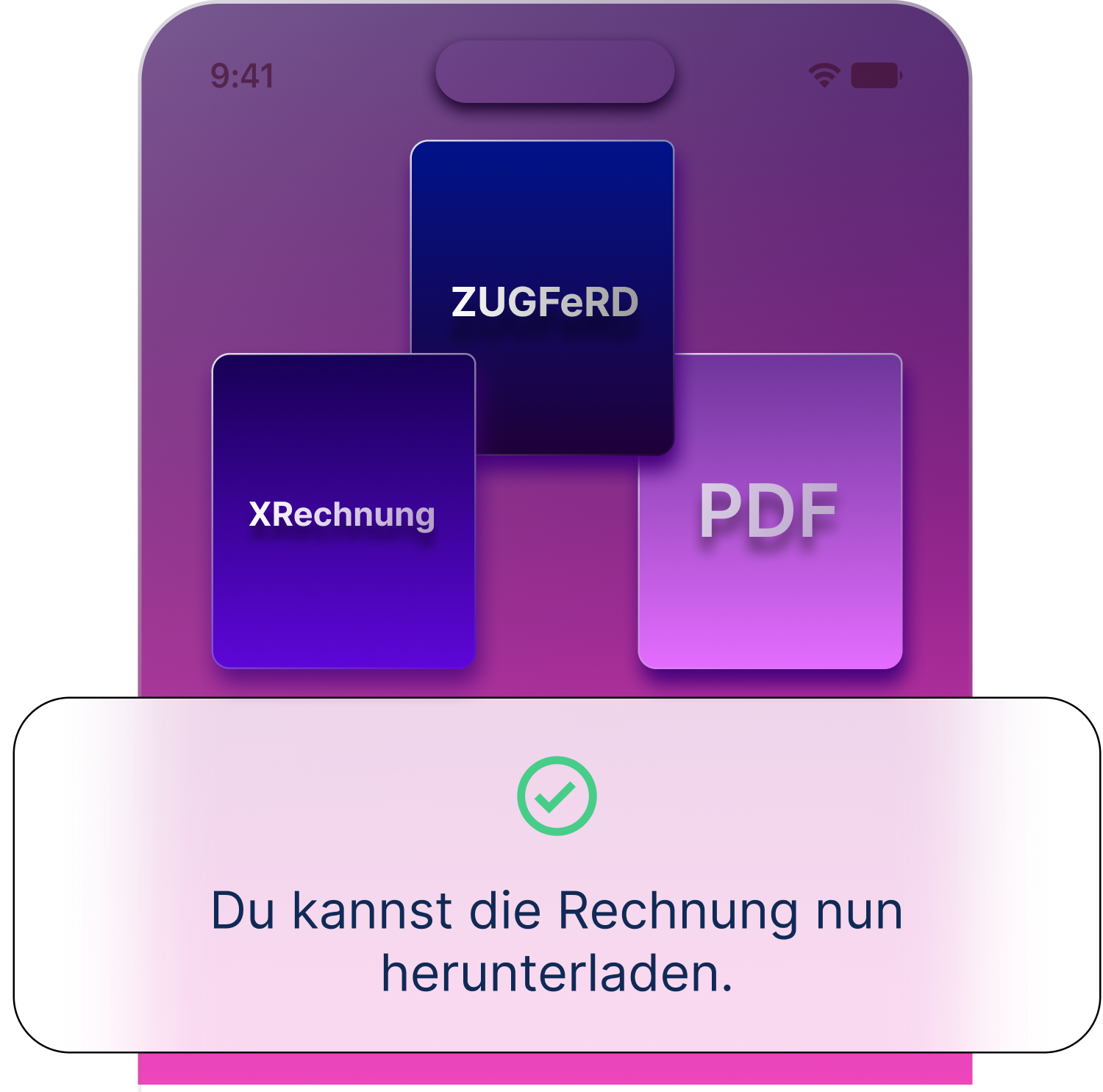 A moder front view a cellphone in pink colors